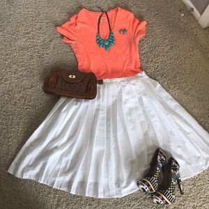 Calvin Klein Pleated Long Skirt